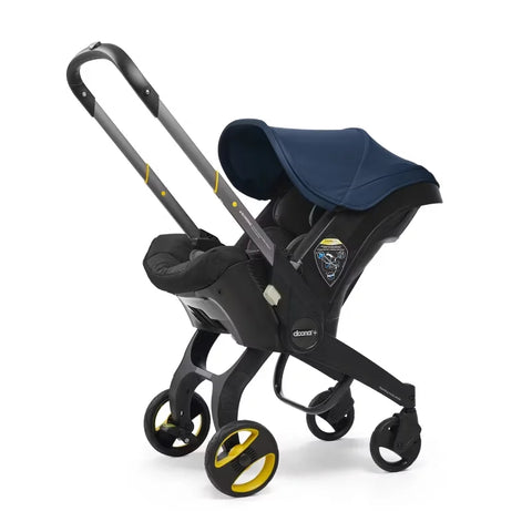 Doona + Infant Car Seat Carrier Frame Stroller with Base - Deep Blue