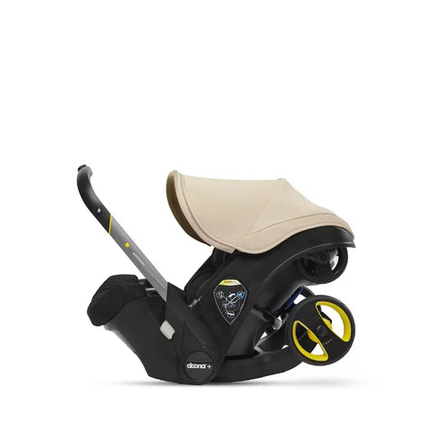 Doona Car Seat + Latch Base Travel System - Nitro Black: Rubber Tires, Aluminum Frame, Minimum Weight 4 Lbs, Weight 10 Lbs