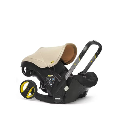 Doona Car Seat + Latch Base Travel System - Nitro Black: Rubber Tires, Aluminum Frame, Minimum Weight 4 Lbs, Weight 10 Lbs
